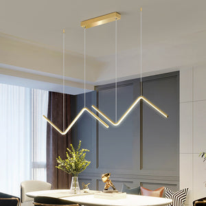 Pendant Light Fixture Island Lights Dimmable Line Design Aluminum Stylish Minimalist Nordic Style