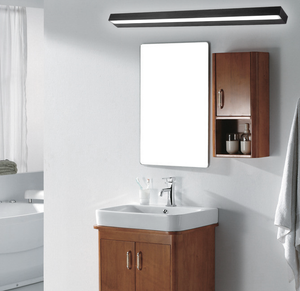 LED Arcylic Vanity Light | Black Bathroom Wall Sconce | FAUCETEC
