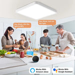 LED Ceiling Lights Smart App Remote Control Indoor Lamps for Bedroom Living Room Kitchen