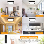 LED Ceiling Lights Smart App Remote Control Indoor Lamps for Bedroom Living Room Kitchen