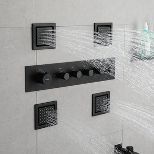 Rainfall Shower Head | Massage Jet Shower Head | FAUCETEC