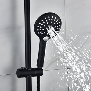 Antique Brass Bathroom Rainfall Shower Head Hand Held Spray Tub Mixer  Faucet Set