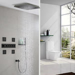 Rainfall Shower Head | Massage Jet Shower Head | FAUCETEC