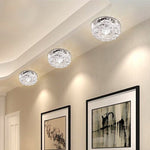 LED Crystal Ceiling Spot Light | Flush Mount Hallway Lights | FAUCETEC