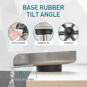 Glass Rinser Kitchen Sinks Brushed | Rinse Cup Cleaner Sink | FAUCETEC