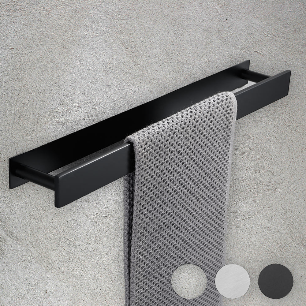 Matt black towel discount holder