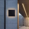 Outdoor Waterproof Wall Light LED 3000K Warm White Modern Square Design Light