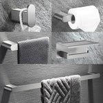 Towel Bar Toilet Paper Holder | Bathroom Accessory Set | FAUCETEC