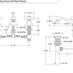 Widespread Lavatory Faucet | Brass Deck Mount Faucet | FAUCETEC