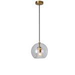 Single Island Design Pendant Light 20 cm Globe LED Glass Lantern Nordic Style 1-Light