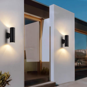 LED Outdoor Wall Light | Waterproof Black Outdoor Lamp | FAUCETEC